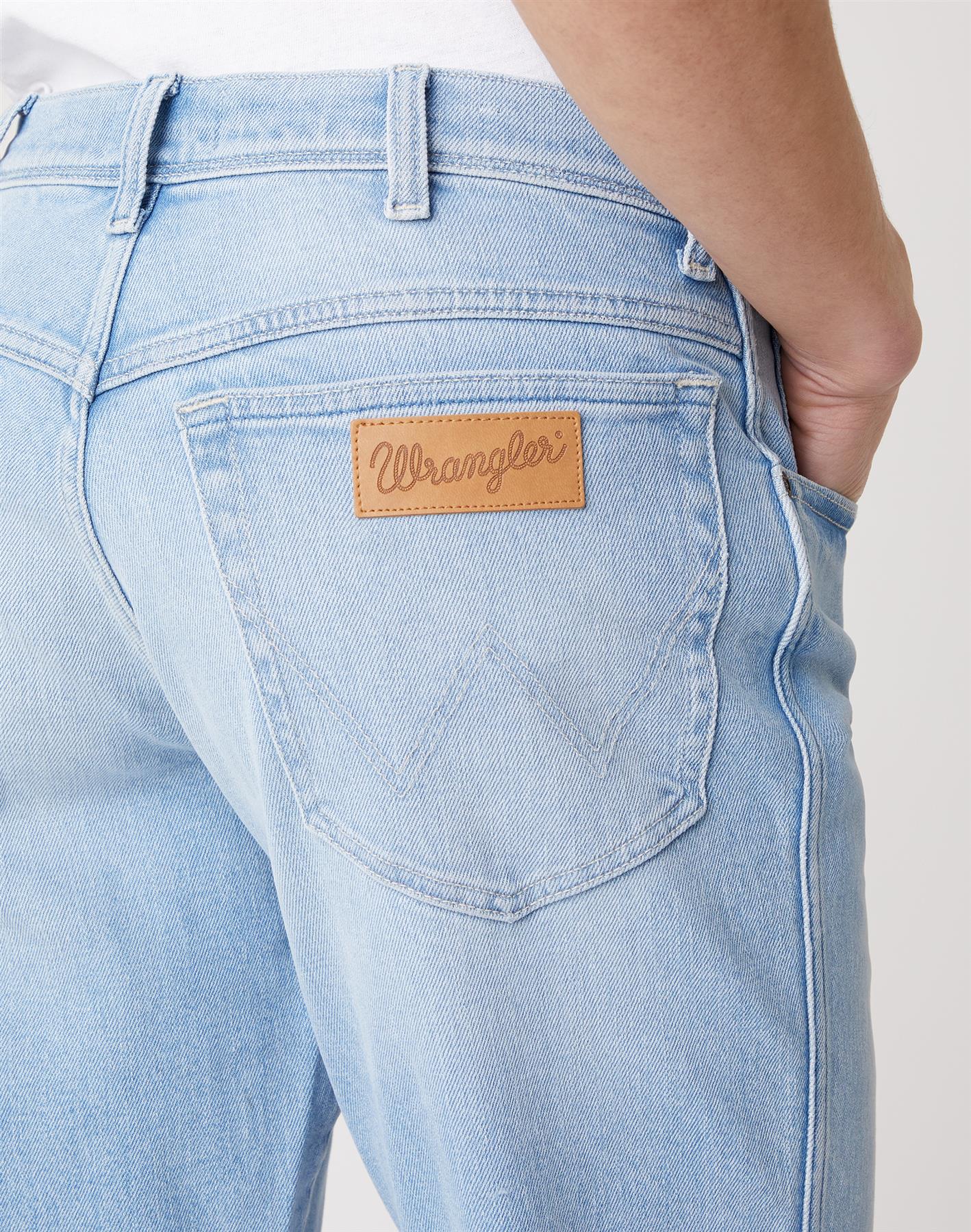 Wrangler Texas Slim Clear Blue Stretch Jeans