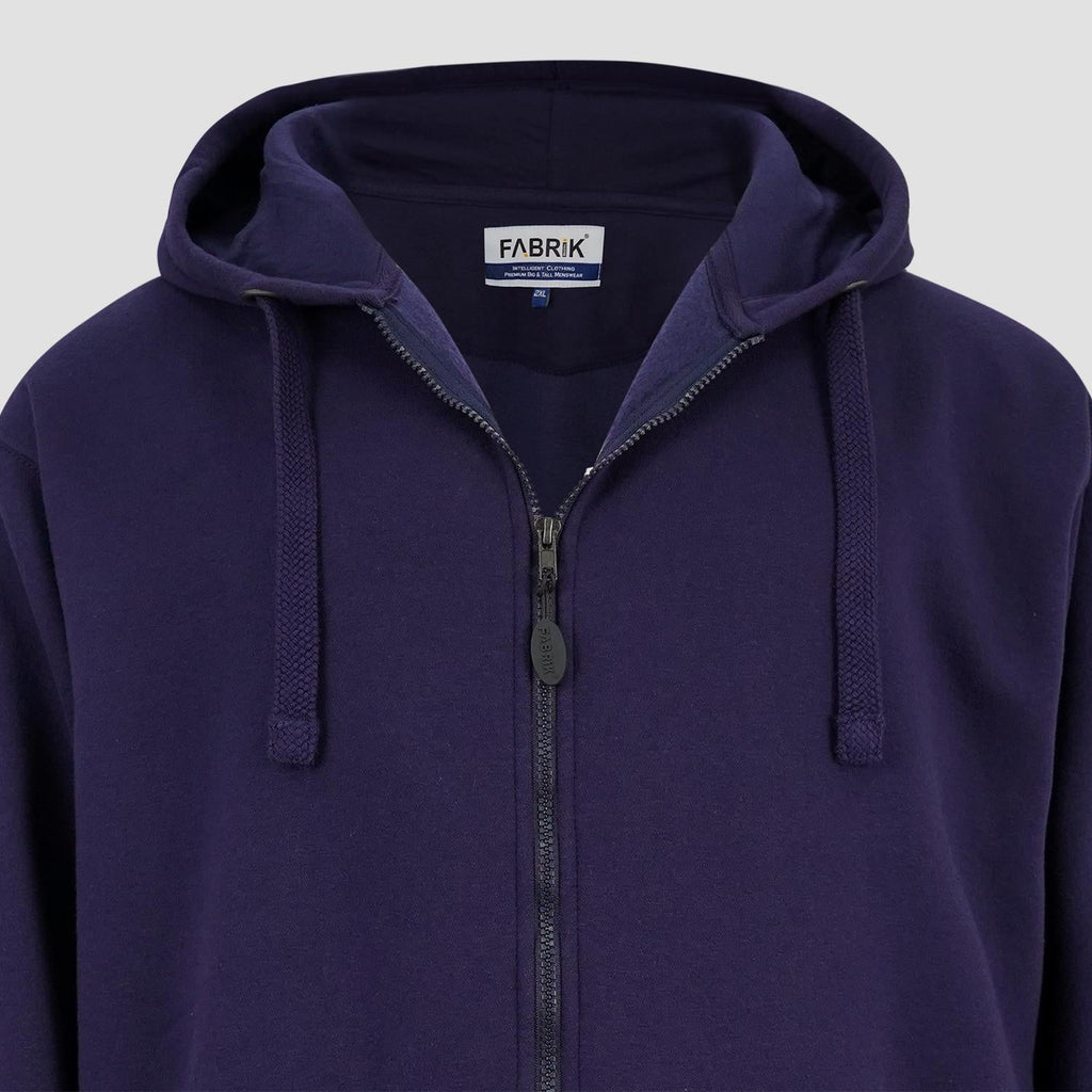 Fabrik Fleece Zip Thru Hoodie For Men (2404) in 2 Colours, 2XL-8XL