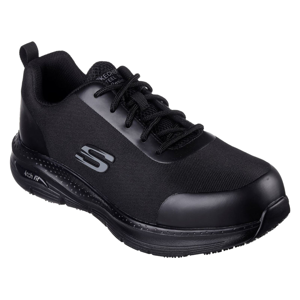 Skechers Men Trainers - Arch Fit Sr Ringstap Safety in Black, 6-12 - GARS200086EC