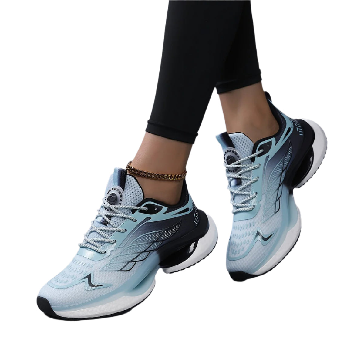 Lightweight Breathable Mesh Running Shoes with Shock Absorption, Non-Slip Sole
