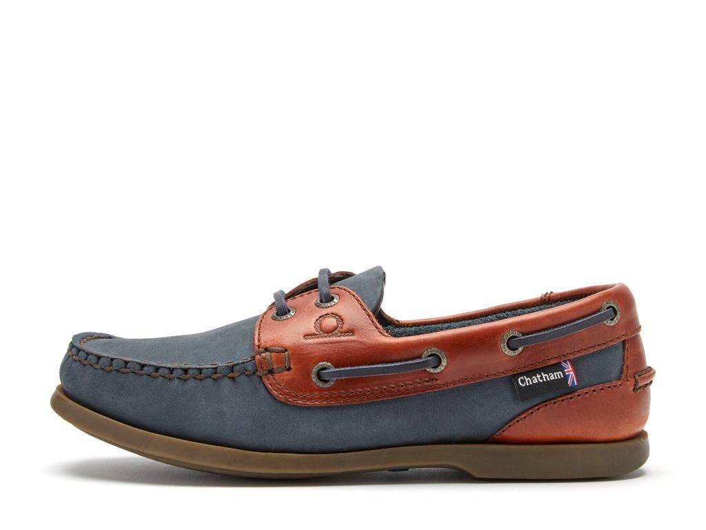 Chatham Mens Bermuda II G2 Navy/Seahorse Boat Shoes