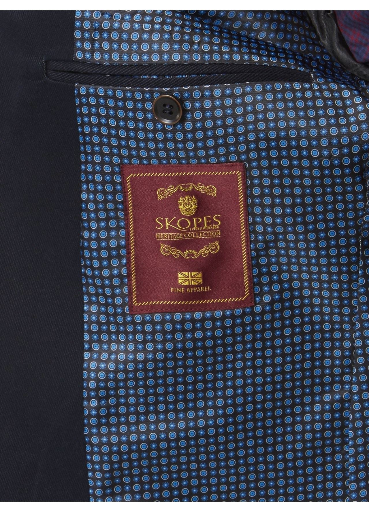 Skopes Tailored Fit Heritage Collection Sports Jacket (Berwick) in Navy 42 - 62