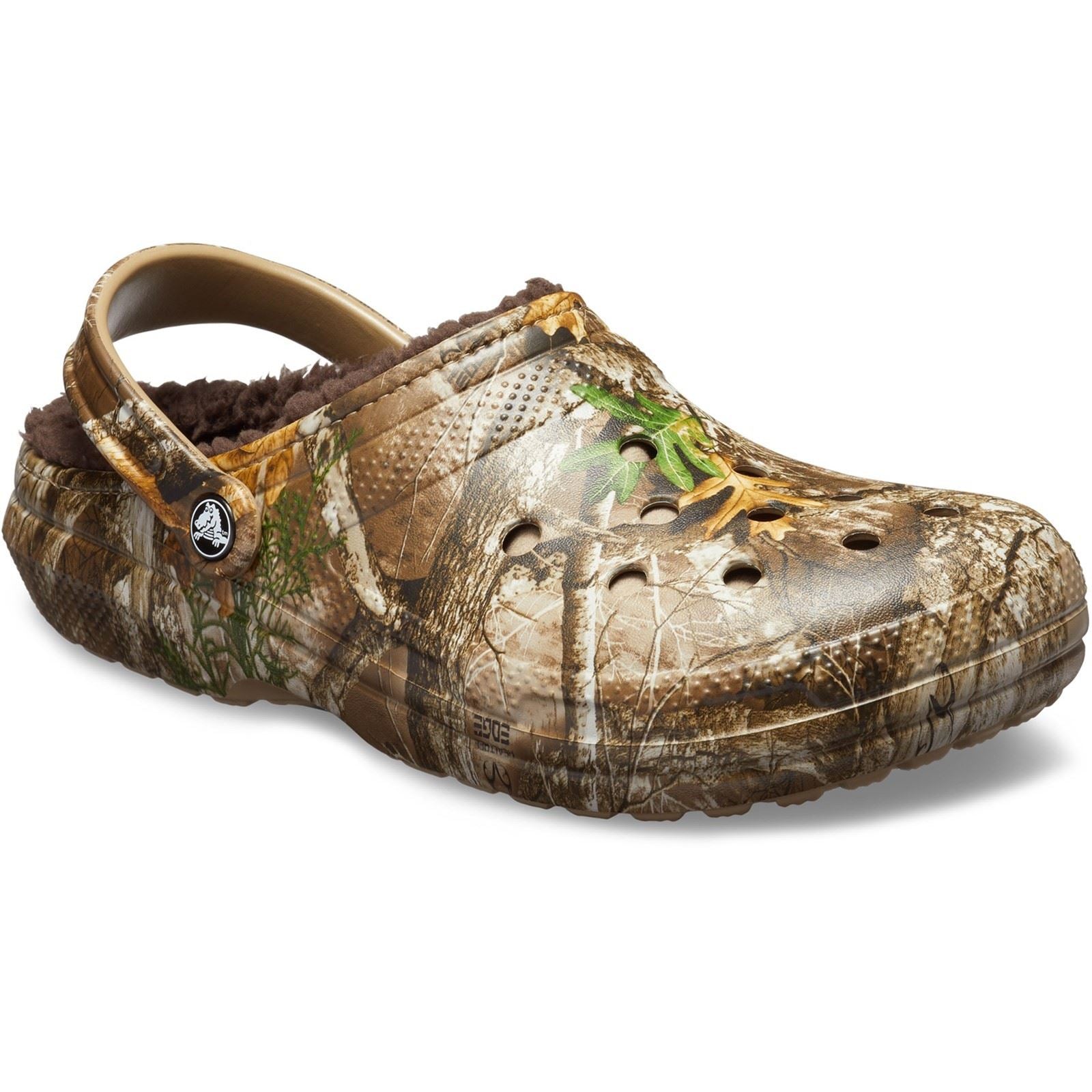 Crocs Unisex's Adult Classic Lined Realtree Edge Clog in Chocolate 6 to 12