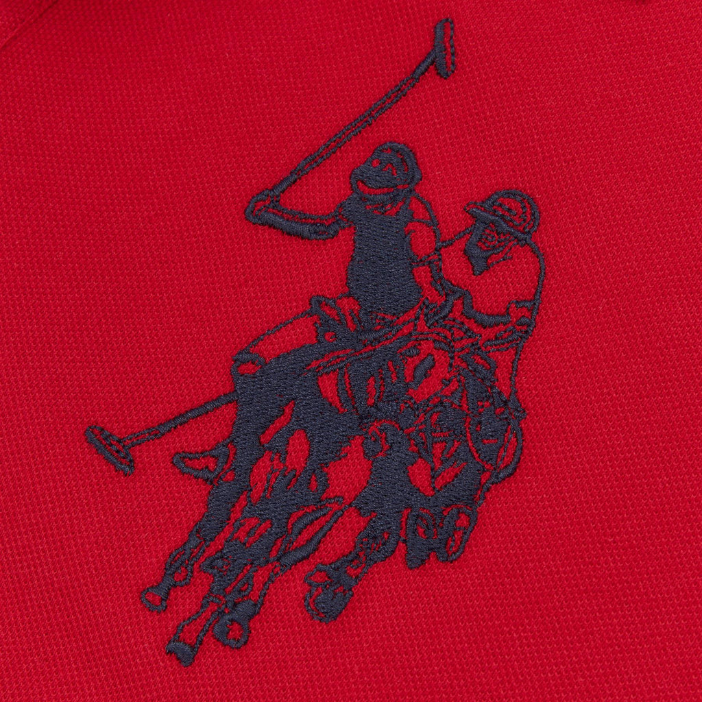 Men U.S. Polo Assn. Uspa Angled Cut And Sew Polo Neck Shirt