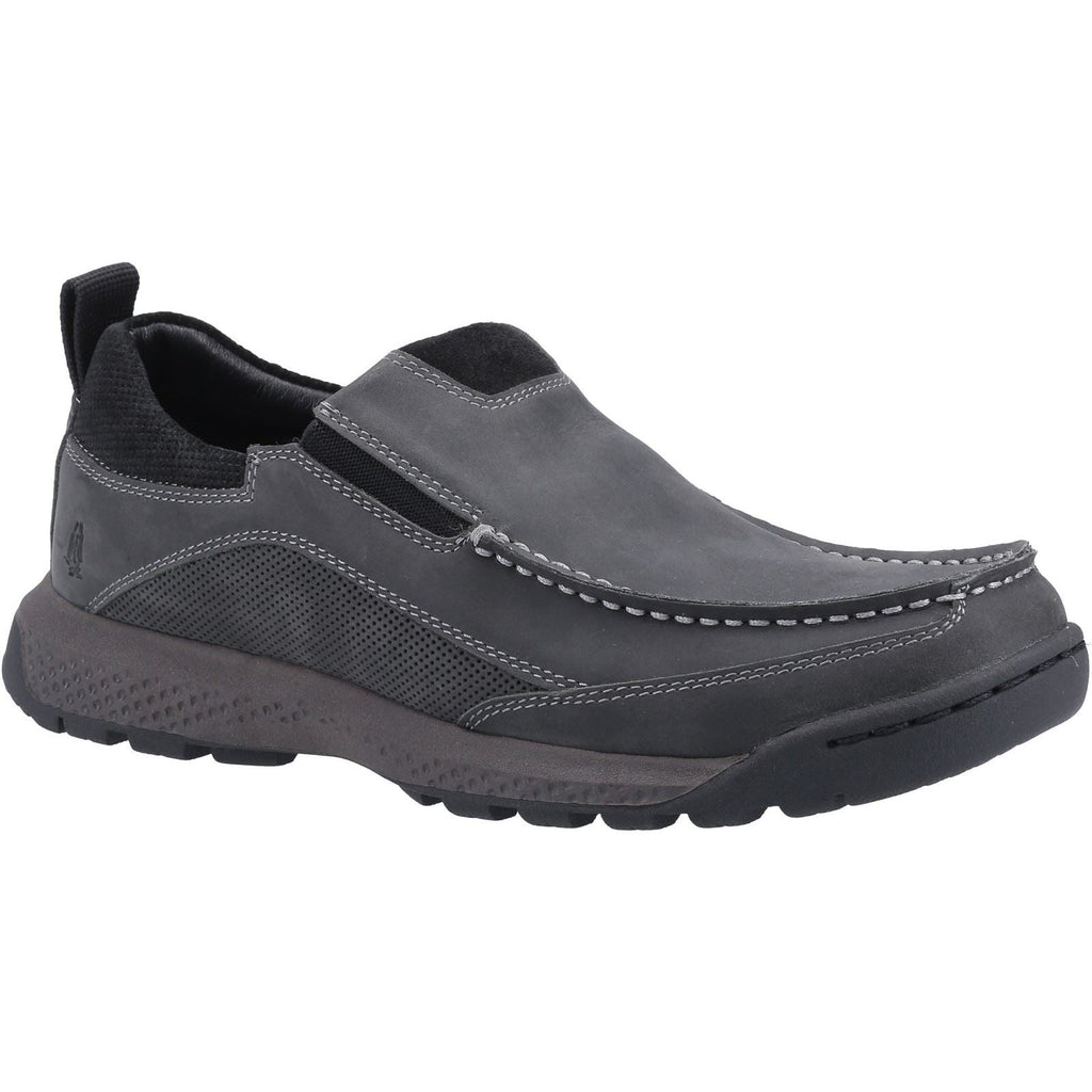 Hush Puppies Duncan Slip Ons Mens Shoes in Black