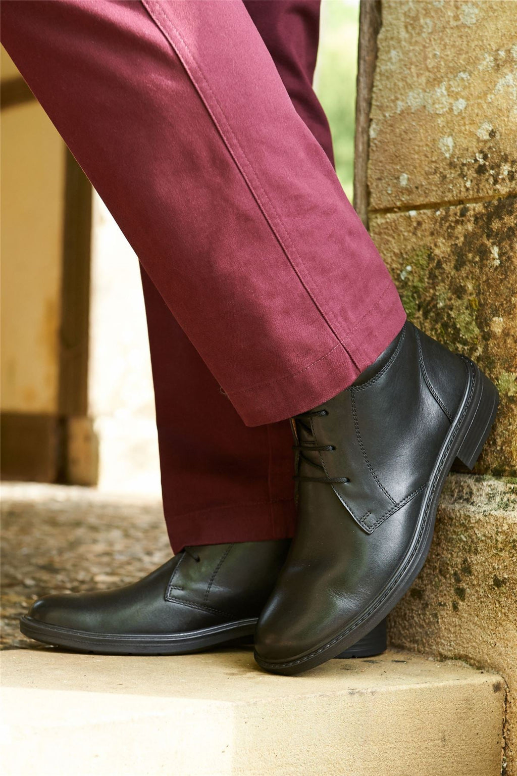 DB Shoes Men's Wide Fit (2E) Ankle Boots in Black Size 7