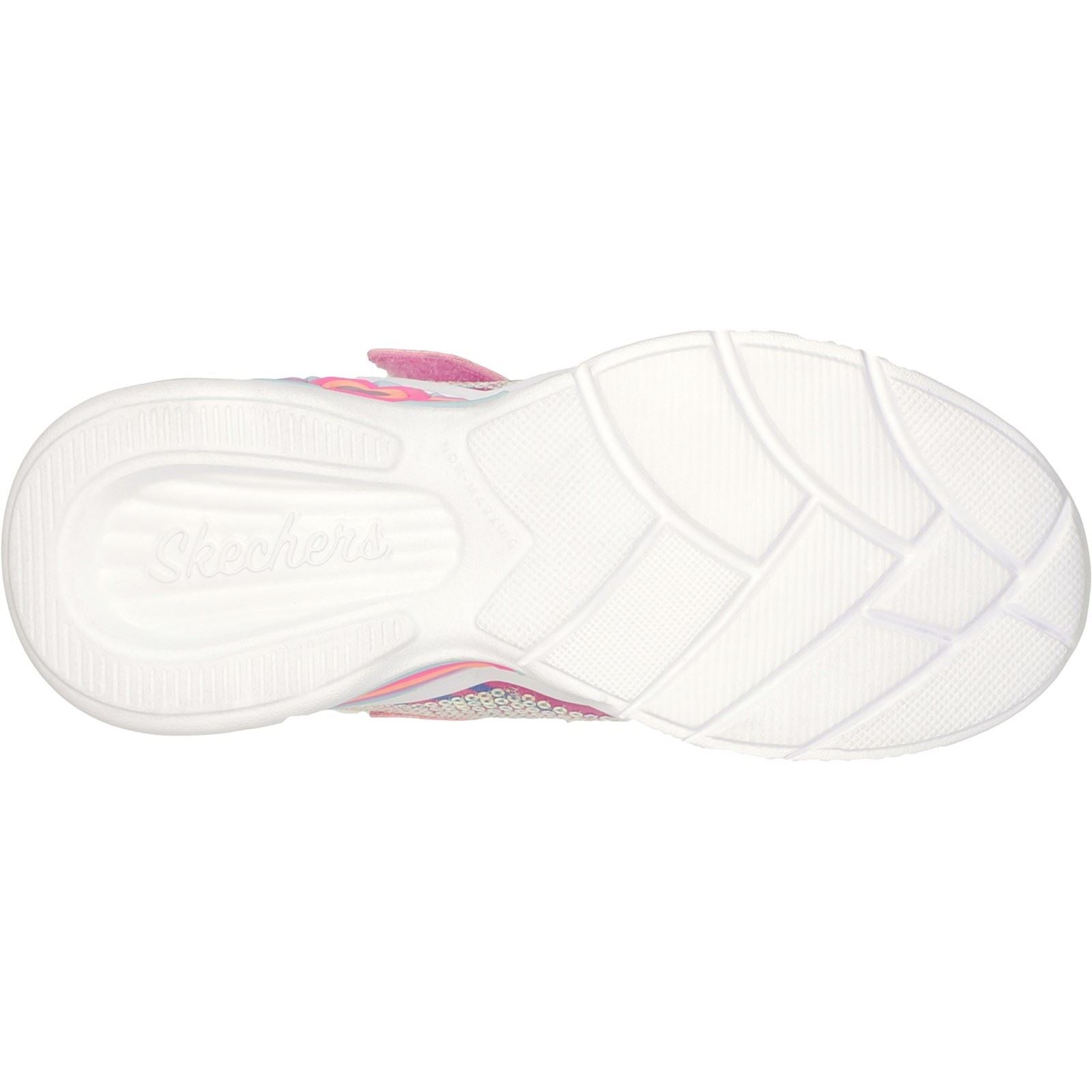 Skechers (GAR302313L) Childrens Sports Sweetheart Lights Lets Shine Shoes in UK 1.5 to 13.5
