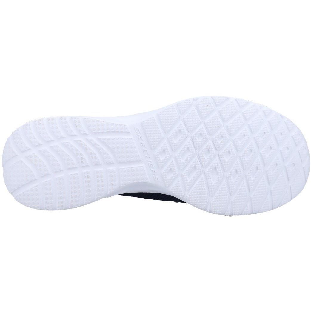Skechers (GAR149754) Women's Skech-Air Dynamight Perfect Steps Trainers in Navy/Silver 3 to 8