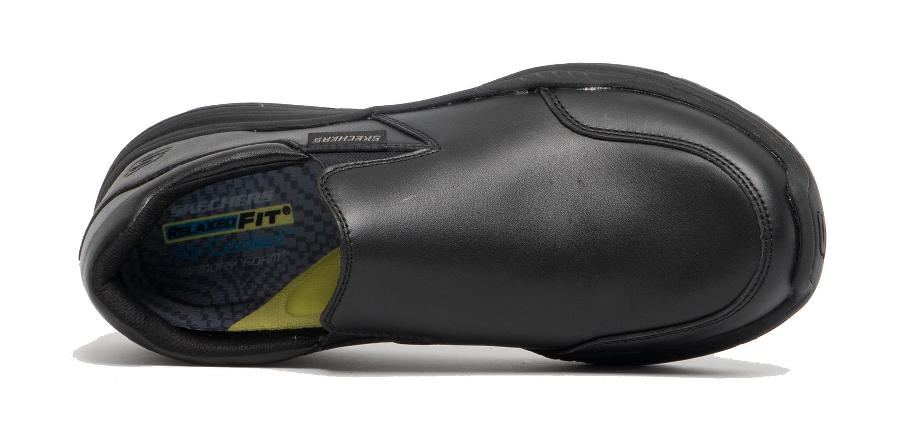 SKECHERS Men's Relaxed Fit Expected 2.0 Slip On Casual Dress Comfort Loafer Moc in Black