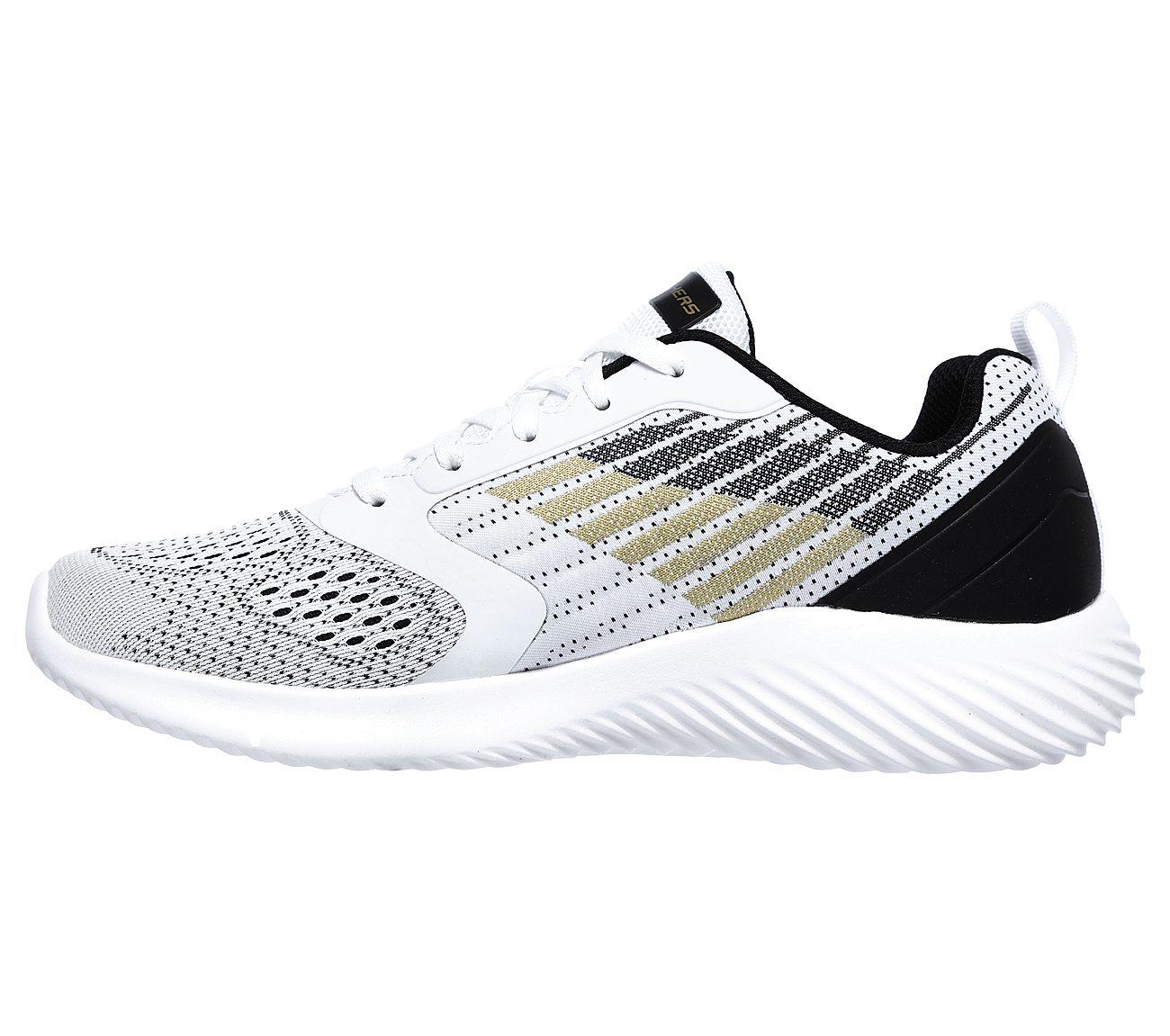 SKECHERS Men's Bounder - Verkona Running/Walking Trainers in White/Black