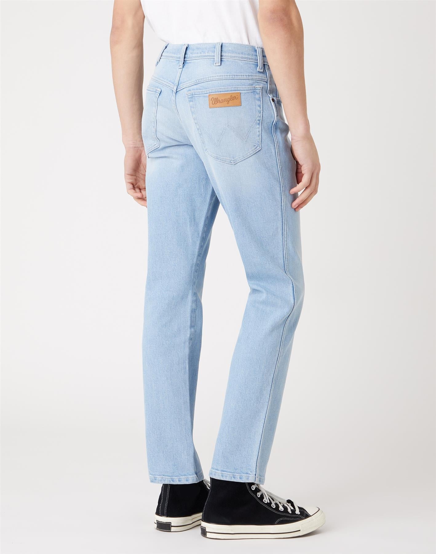 Wrangler Texas Slim Clear Blue Stretch Jeans