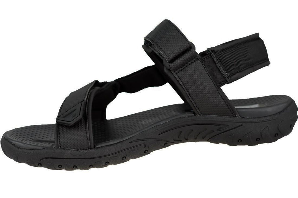 SKECHERS Men's Reggae-Elsinore Outdoor Sandals in Black