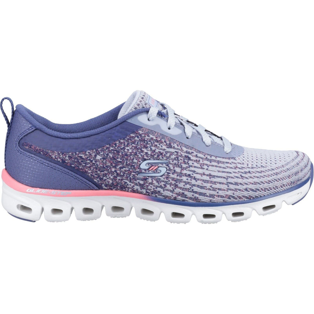 Skechers (GAR104325) Women's Glide-Step Head Start Shoes in Slate 3 to 8