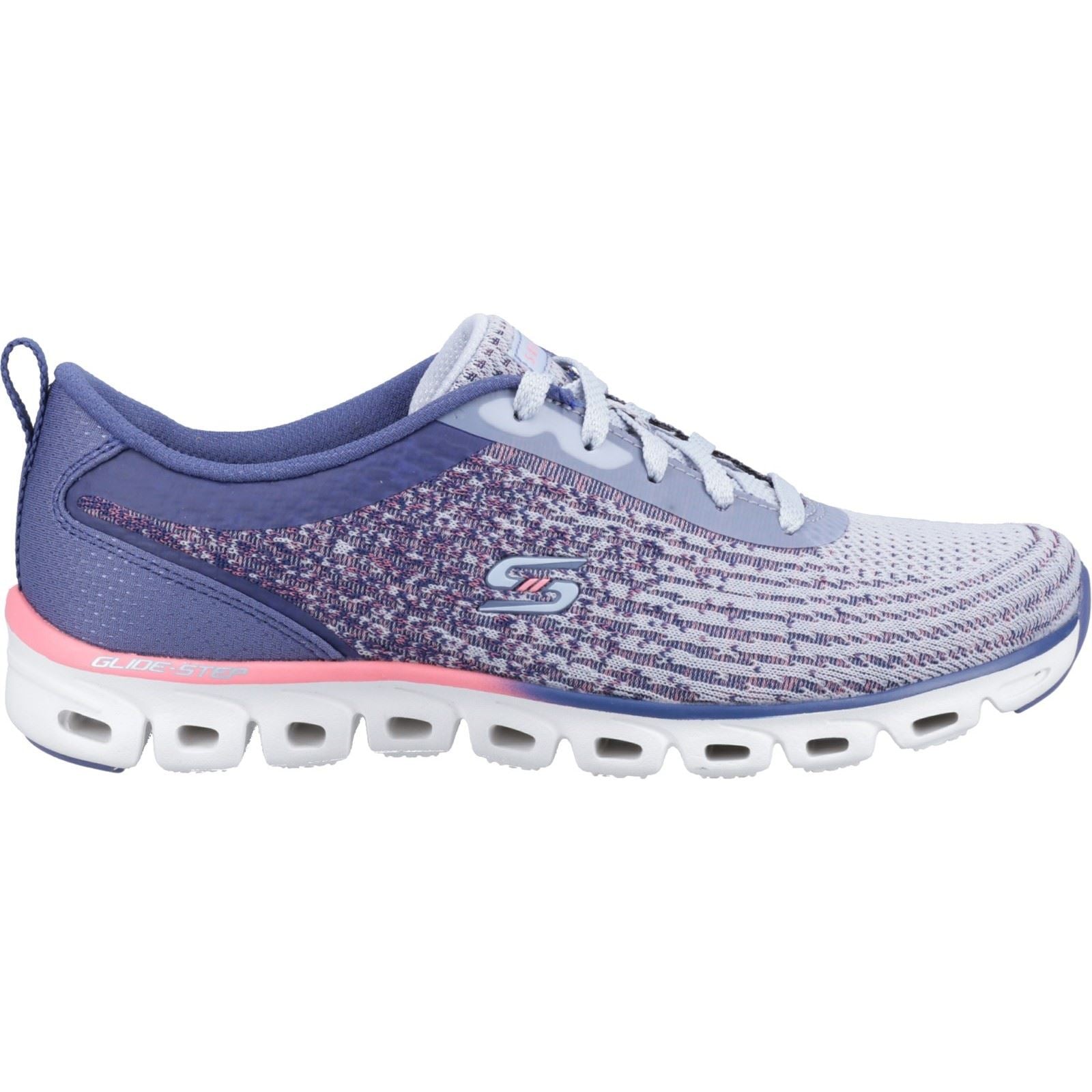 Skechers (GAR104325) Women's Glide-Step Head Start Shoes in Slate 3 to 8