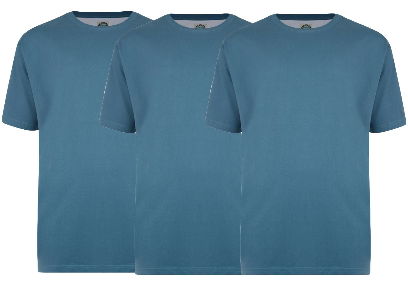 KAM Mens Plus Size Plain 3 Pack Cotton Tee Shirts Available uptp size 8XL