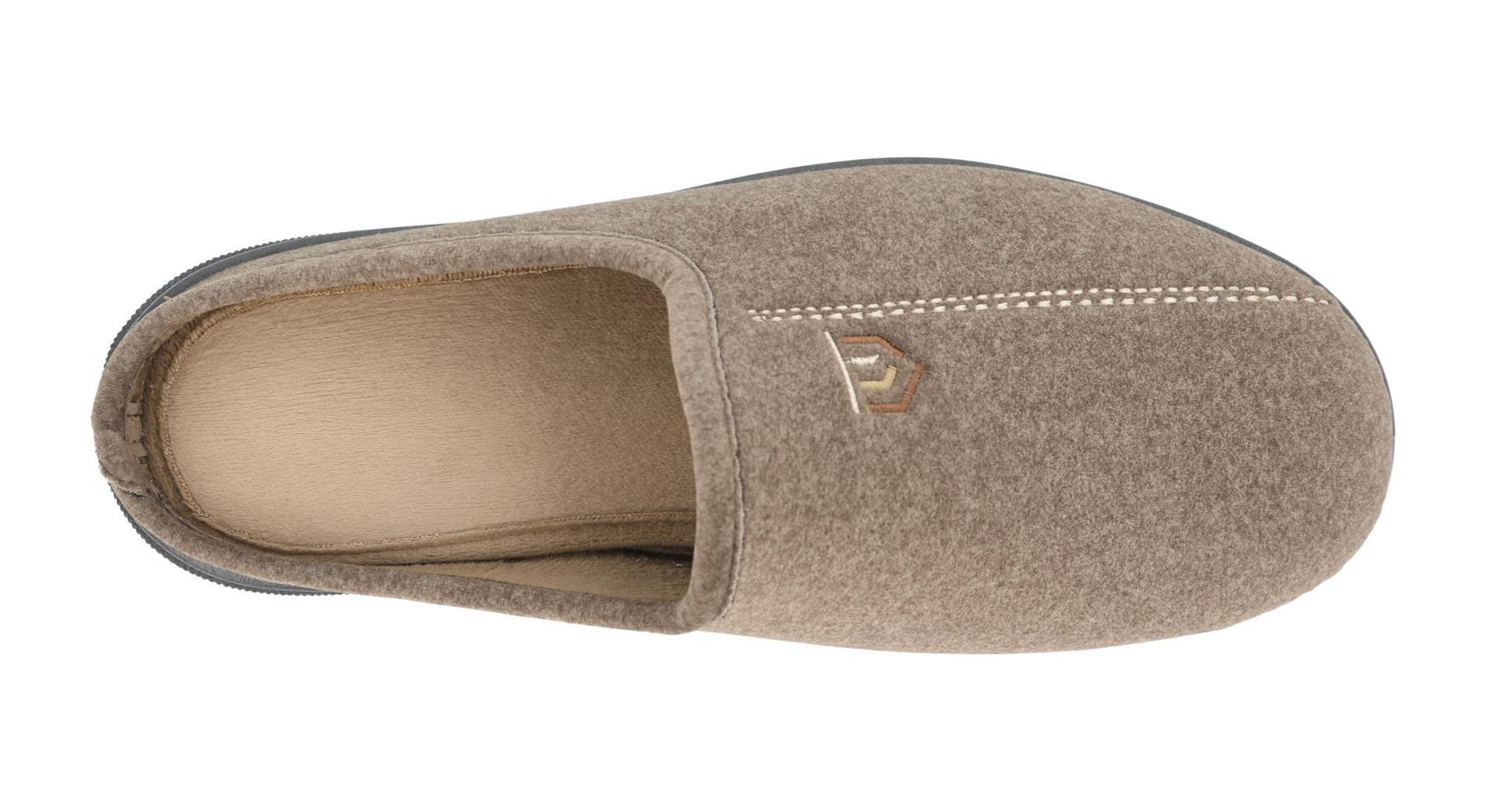 DB Shoes Men's 6V Fit Slip-On Mule in Taupe, Sizes 6 to 12