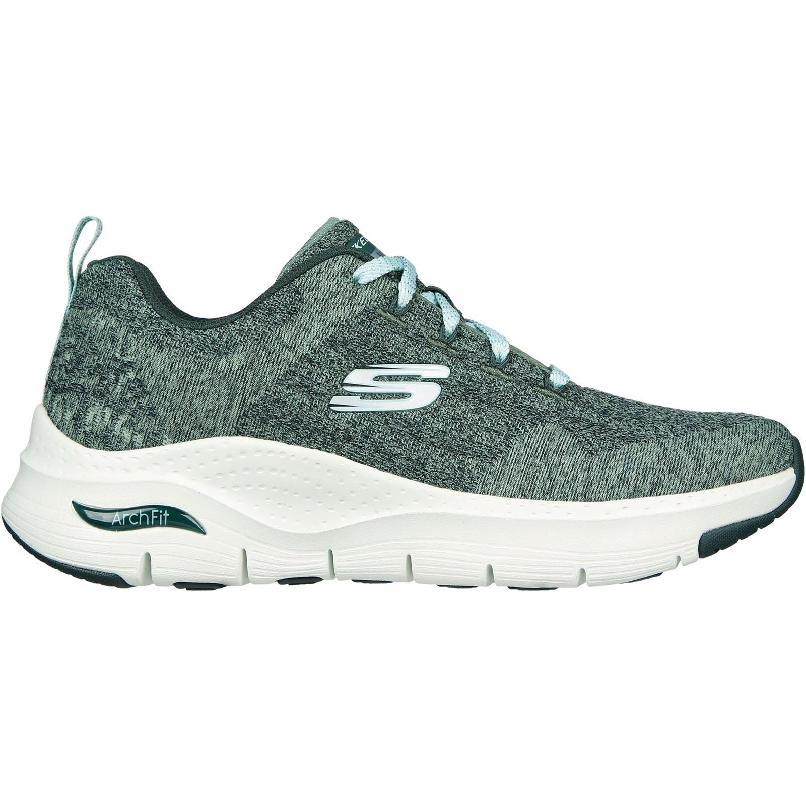 Skechers (GAR149414) Women's Arch Fit Comfy Wave Trainer in Sage 3 to 8