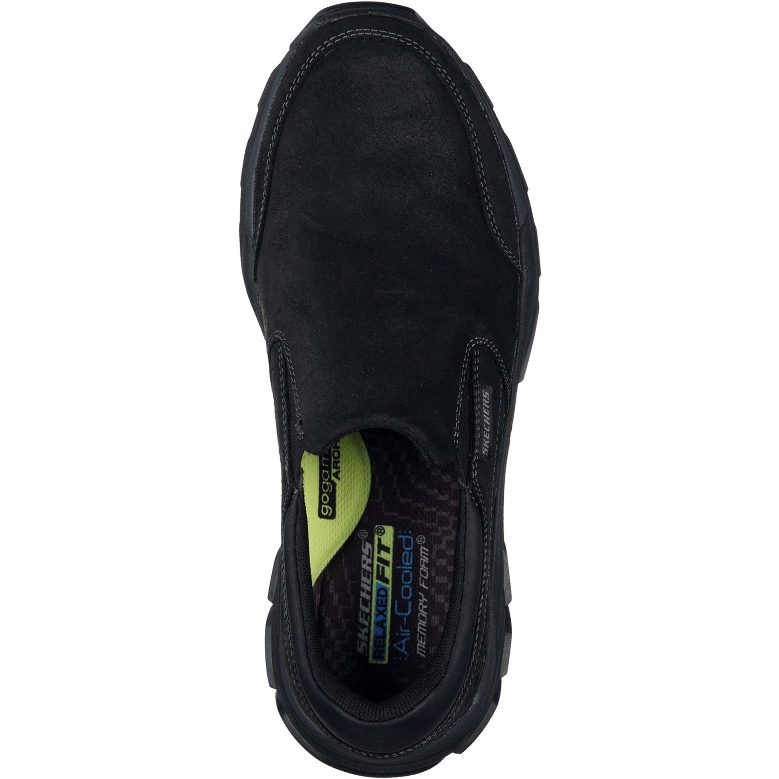 Skechers (GAR204480) Men's Relaxed Fit: Respected - Calum Trainer in Black 6 to 12