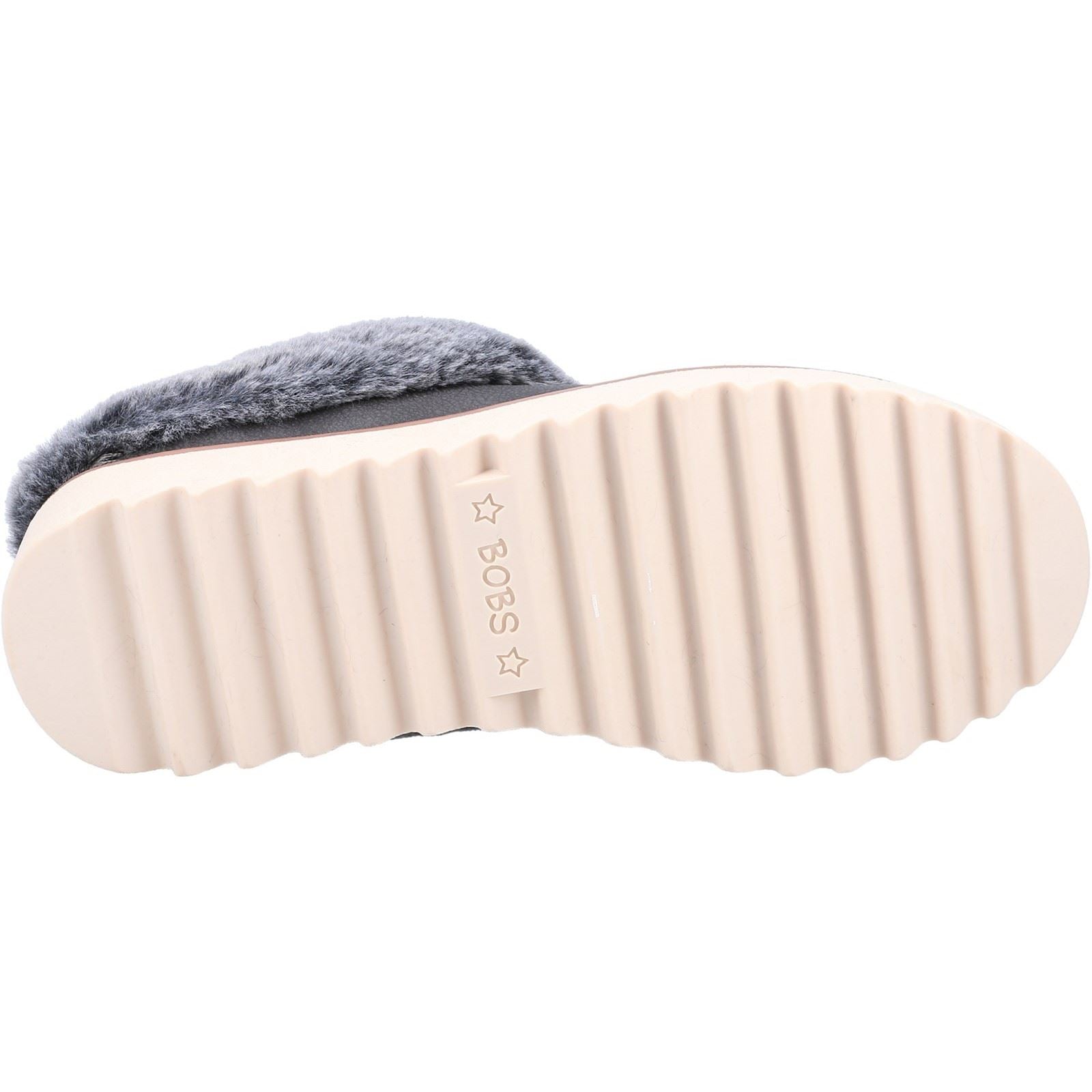 Skechers (GAR113423) Women's BOBS Mountain Kiss Winter Rock Slipper in Charcoal 3 to 8