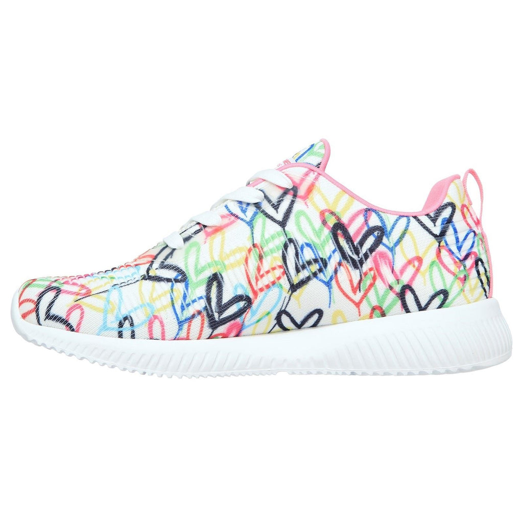 Skechers (GAR117092) Ladies Sports BOBS Squad Starry Love in UK 3 to 8