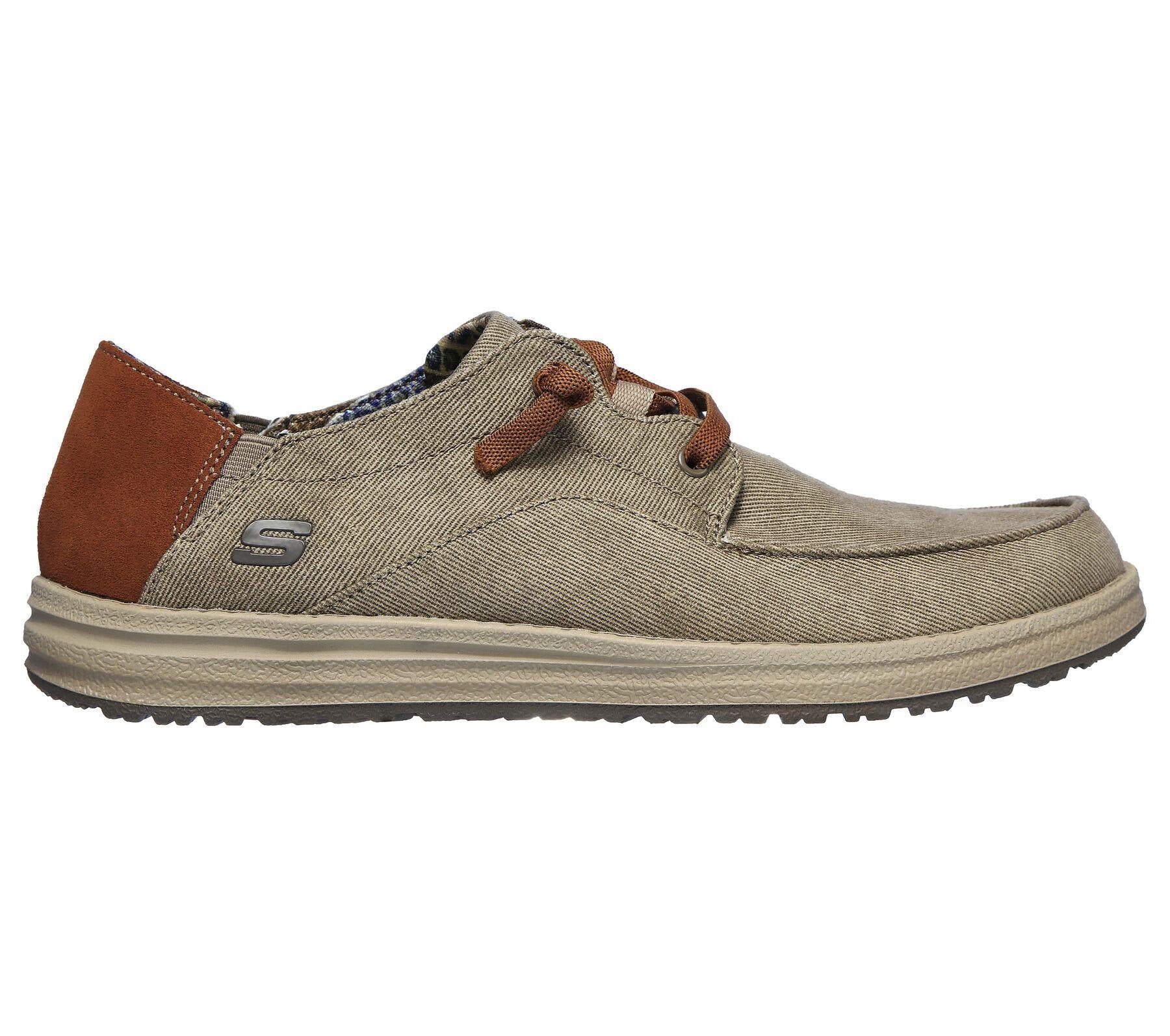 Skechers (210116) Men's Relaxed Fit: Melson - Planon Canvas Shoes in 2 Colours 8 to 13
