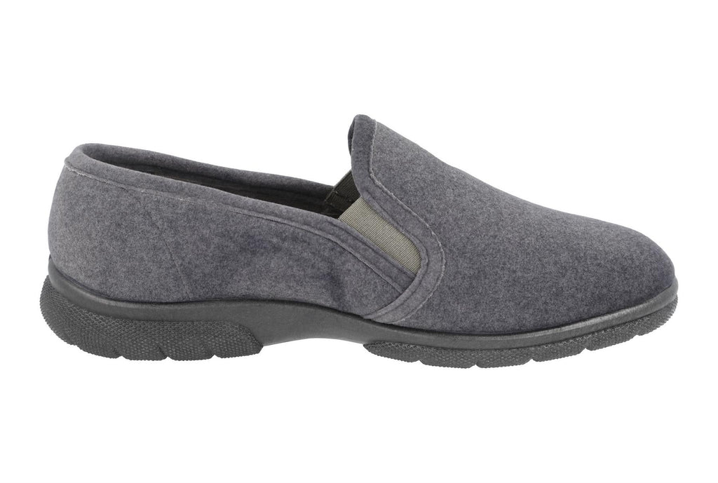 DB Shoes Men's 2V Fit Classic Loafer Shoes in Grey, Sizes 6 to 12