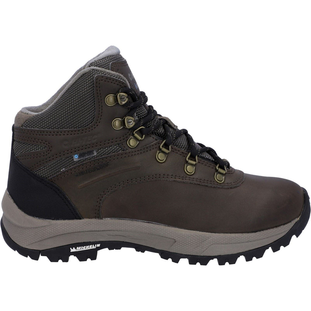 Hi-Tec Women's Altitude 6 Waterproof High Rise Hiking Boots in Dark Chocolate 3.5 to 8