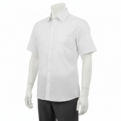 Double Two Men's Classic Cotton Blend Shirt 6 Colours Collar 14.5–23" - additional view 3