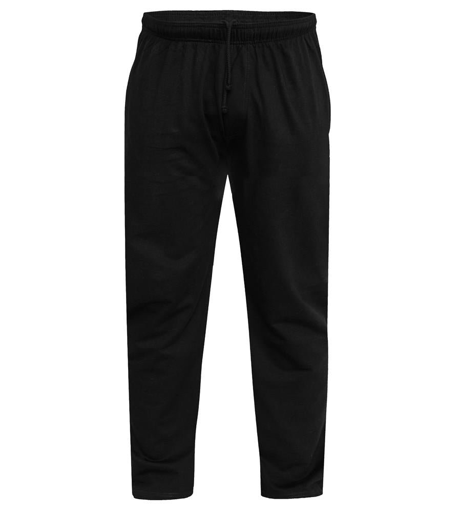 Fabrik Big Size Cotton Rich Loungwear Jersey Trouser For Men in Black, 2XL-8XL
