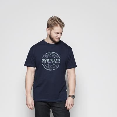 North564 Mens Big And Tall Size Printed Printed Crew Tee in EU Size