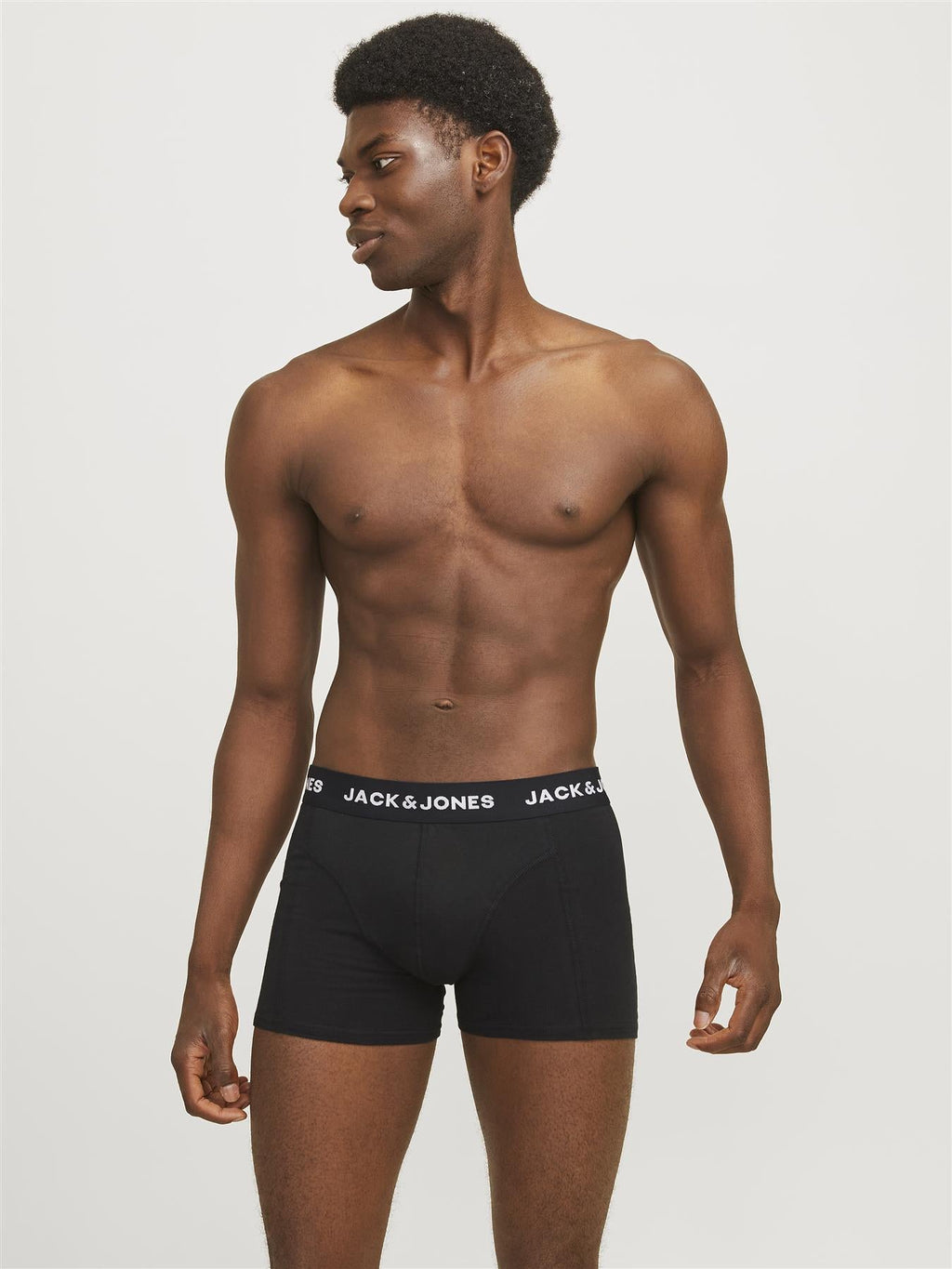 Jack & Jones Trunks 3 Pack For Men in Black (JACANTHONY) in Black, M-XL
