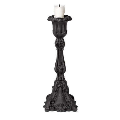 Alchemy Gothic Baroque Black Candle Holder