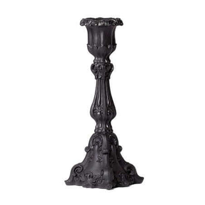 Alchemy Gothic Baroque Black Candle Holder