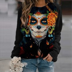 El día de los Muertos sweatshirt?
