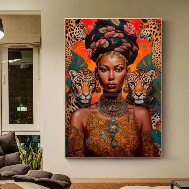 African Ethnic Portrait Wall Art