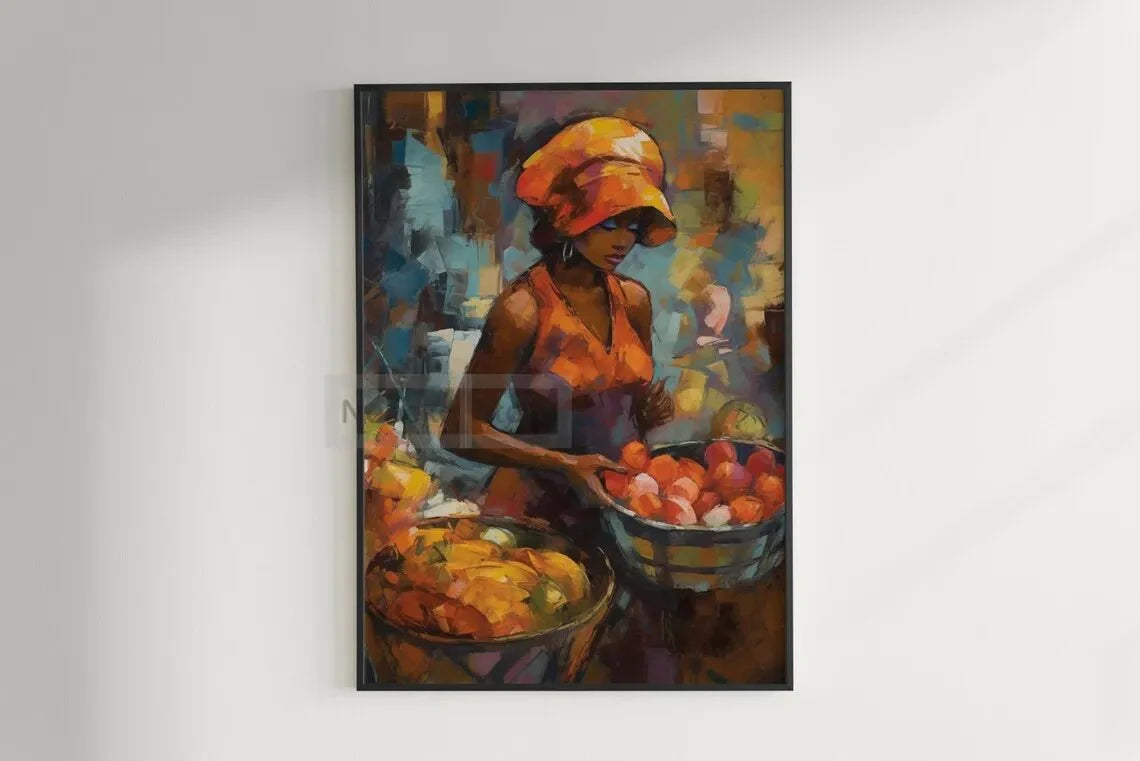 African Ethnic Portrait Wall Art