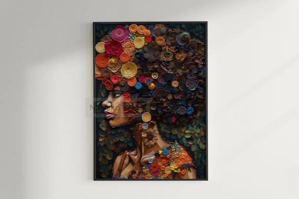 African Ethnic Portrait Wall Art