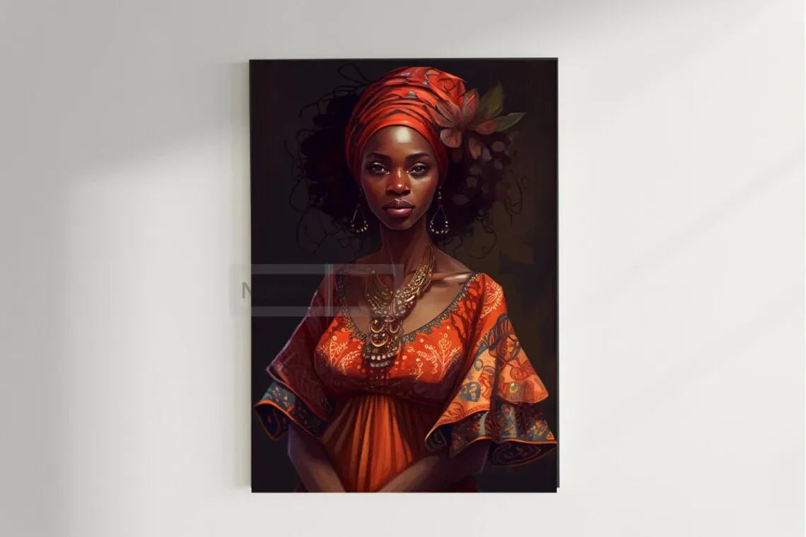 African Ethnic Portrait Wall Art