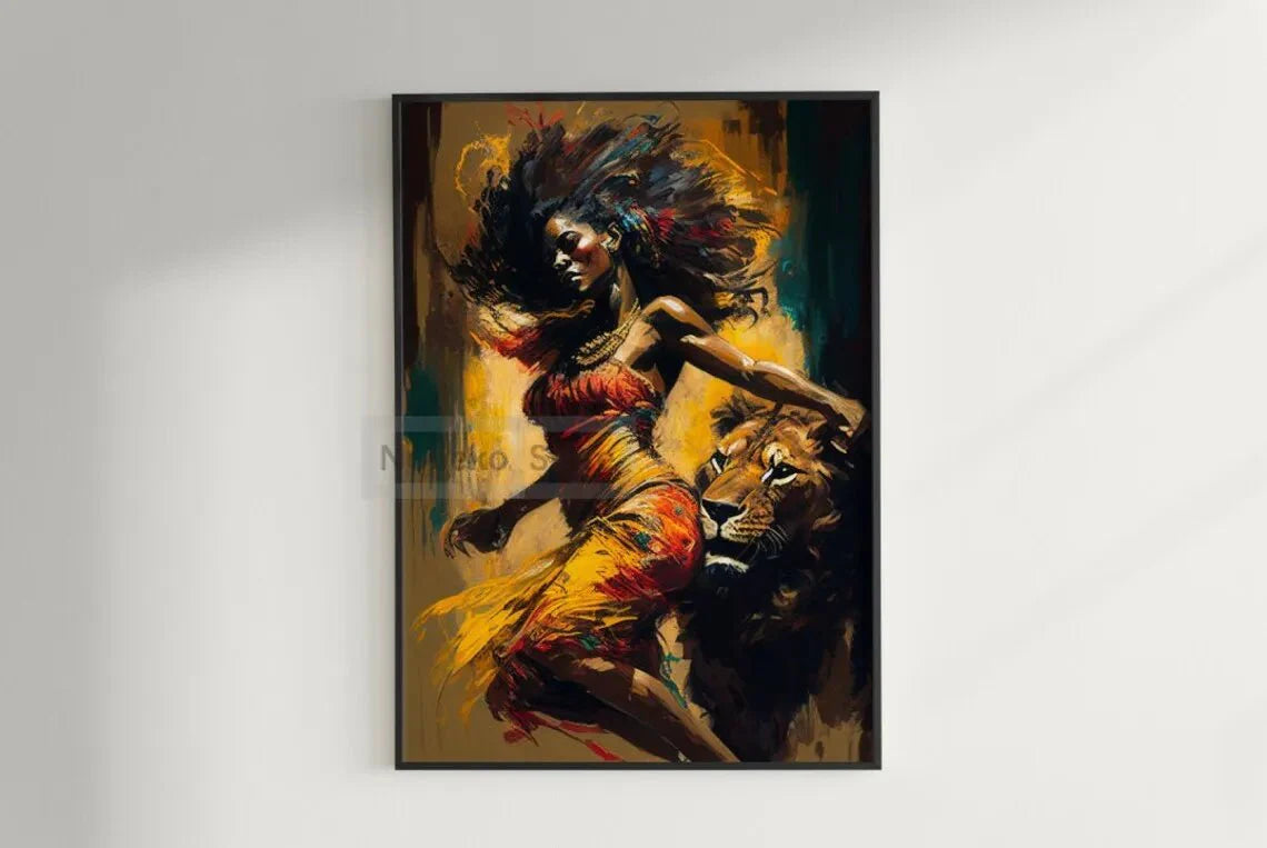 African Ethnic Portrait Wall Art