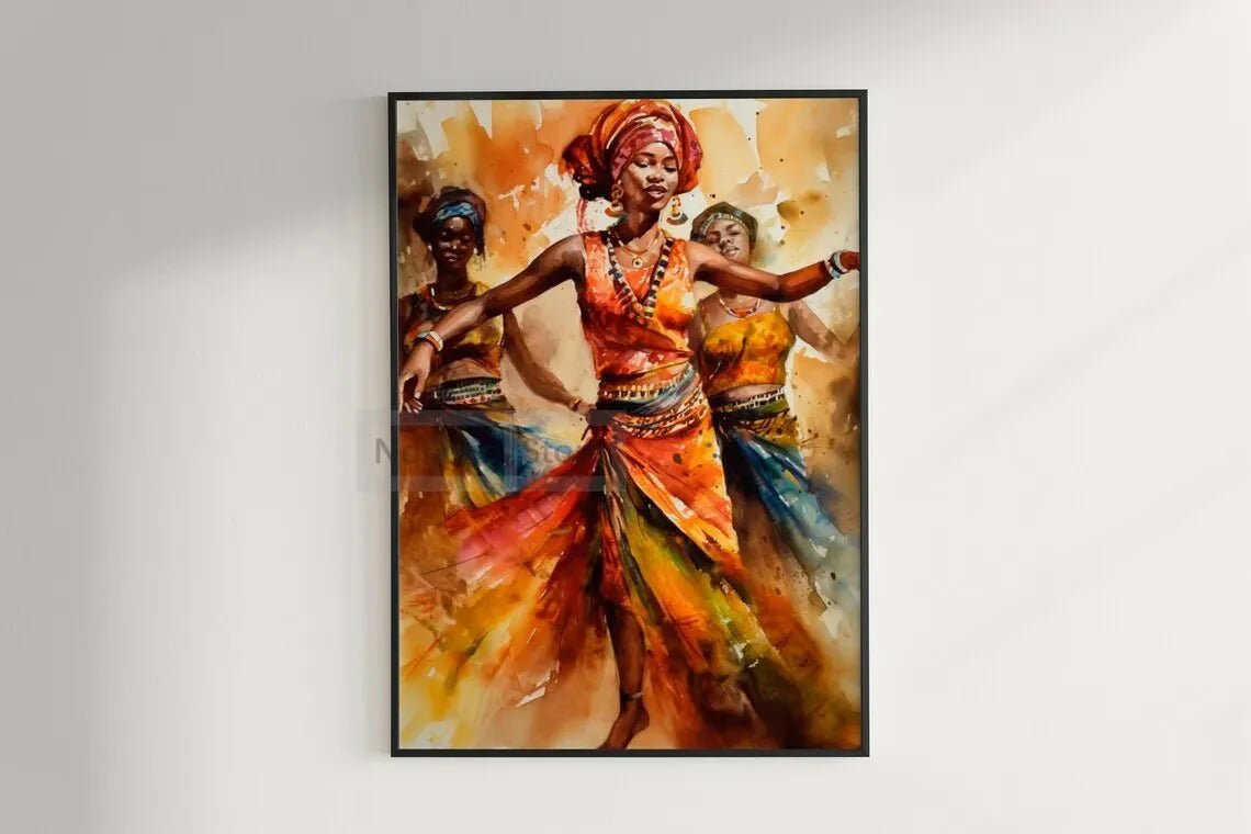 African Ethnic Portrait Wall Art