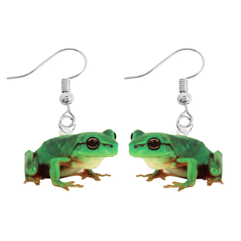 Animal-Themed Dangle Drop Earrings – Rabbit, Parrot, Bird, Frog, Butterfly & Other Animal Designs