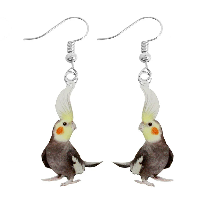 Animal-Themed Dangle Drop Earrings – Rabbit, Parrot, Bird, Frog, Butterfly & Other Animal Designs