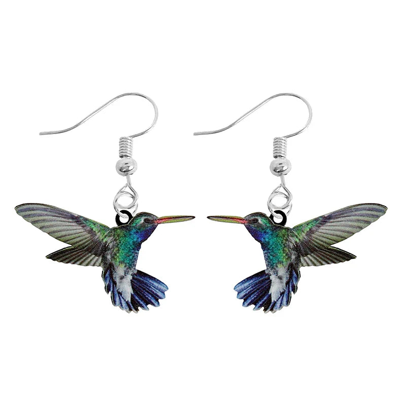 Animal-Themed Dangle Drop Earrings – Rabbit, Parrot, Bird, Frog, Butterfly & Other Animal Designs