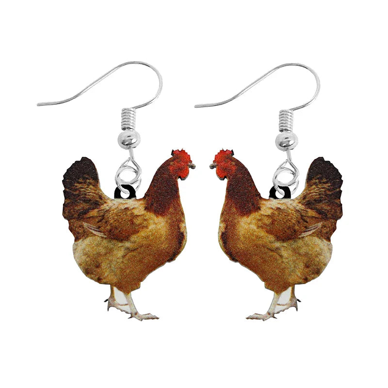 Animal-Themed Dangle Drop Earrings – Rabbit, Parrot, Bird, Frog, Butterfly & Other Animal Designs