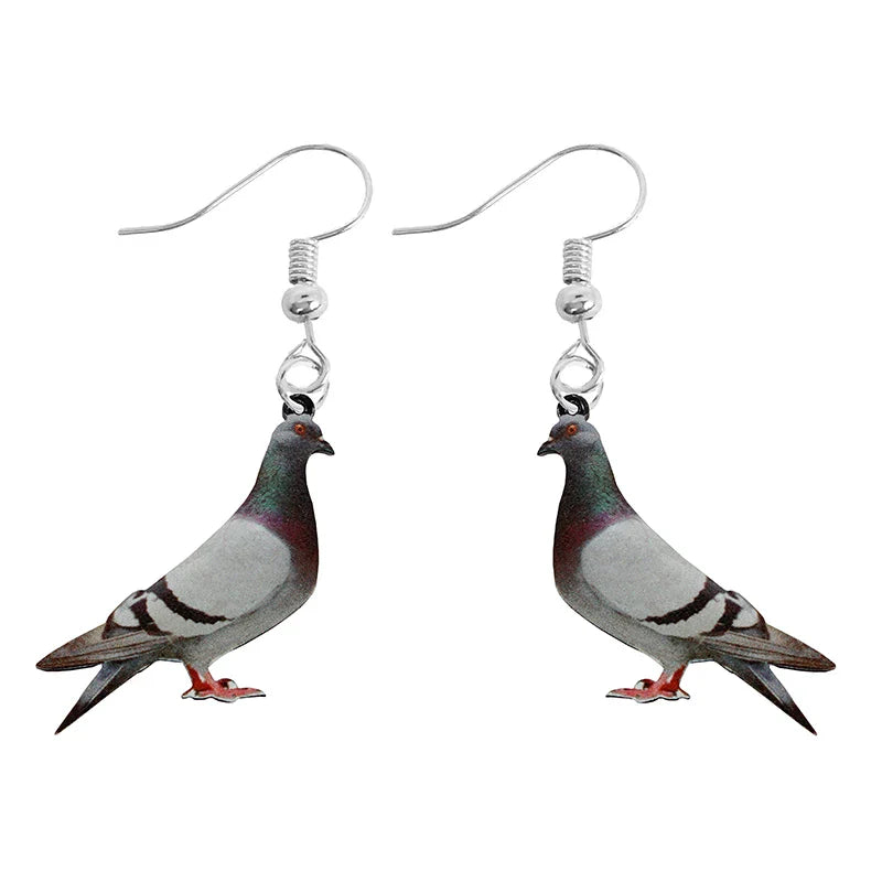 Animal-Themed Dangle Drop Earrings – Rabbit, Parrot, Bird, Frog, Butterfly & Other Animal Designs
