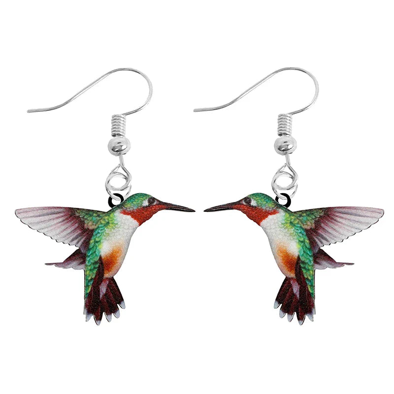 Animal-Themed Dangle Drop Earrings – Rabbit, Parrot, Bird, Frog, Butterfly & Other Animal Designs