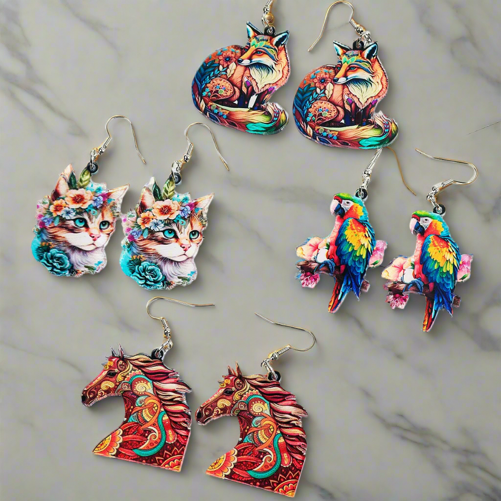 Animals Dangle Drop Earrings Collection