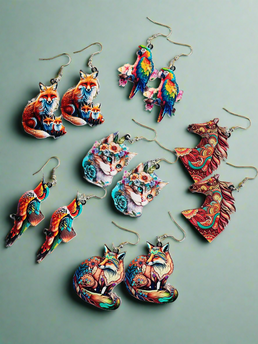 Animals Dangle Drop Earrings Collection