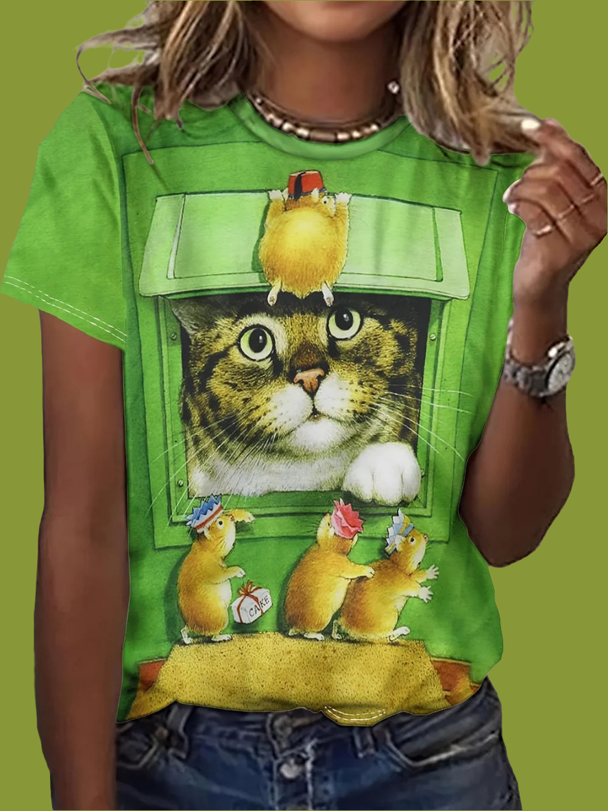 1.Ultra-Modern Stylish Unisex Animal T-Shirts (S-2XL)