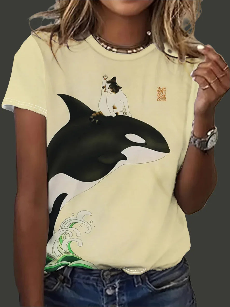 1.Ultra-Modern Stylish Unisex Animal T-Shirts (S-2XL)